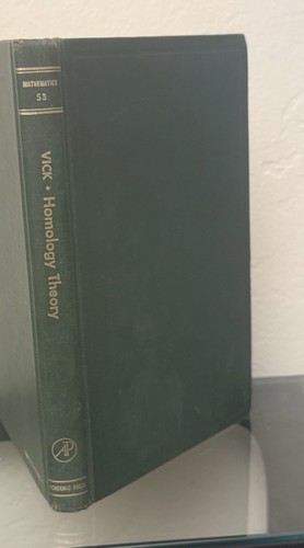 Homology theory an - homology, theory;: